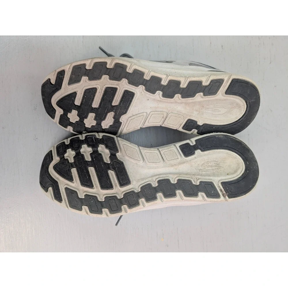 Skechers Shoes Men's 13 Sport Arch Fit Gray Leather Mesh Comfort Casual‎ 232702